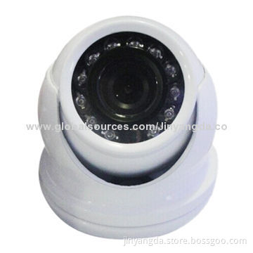 CMOS Cheapest Metal Case Vandal-proof IR CCTV Mini Dome Camera, 12V DC Power Supply